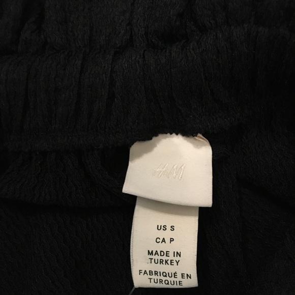 H&M Black Frill Dress With Bow and Shoulder Ties - Picture 5 of 5